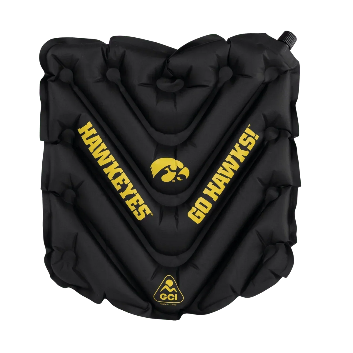 College V Seat™ Inflatable Stadium Cushion - Iowa Hawkeyes - Table Ready